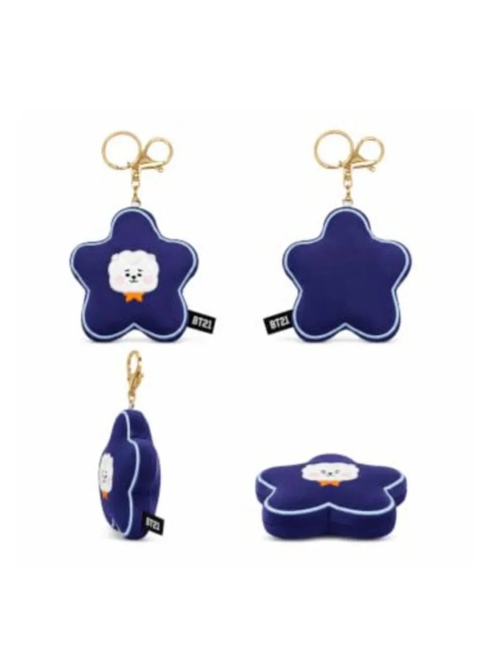 BT21 Flower Keyring RJ Cute Keychain Charm